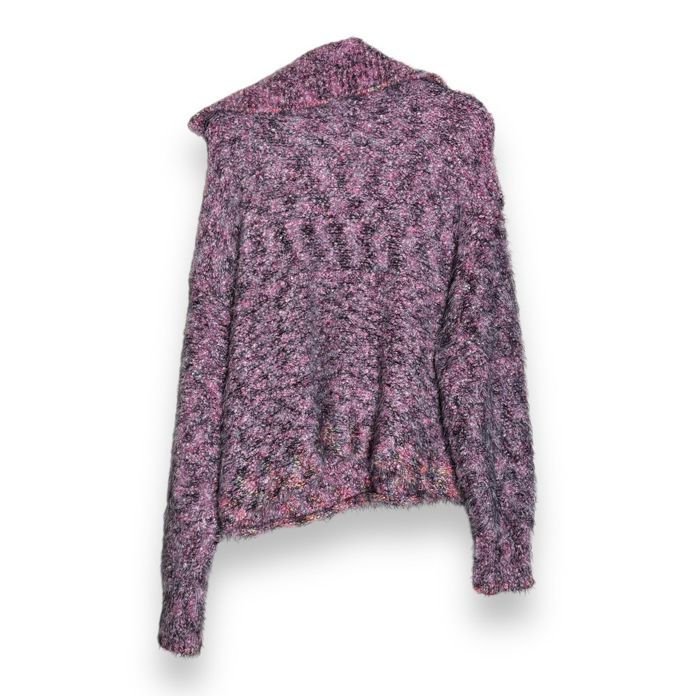 Free People Pink Stella Collared Button Soft Sweater Women's Size S Oversized - Picture 2 of 7